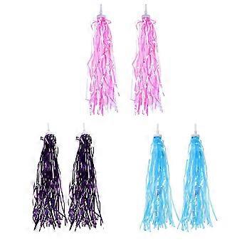 Children Bike Handlebar Streamers for Bike Use 6Pairs Striped Ribbon Decor