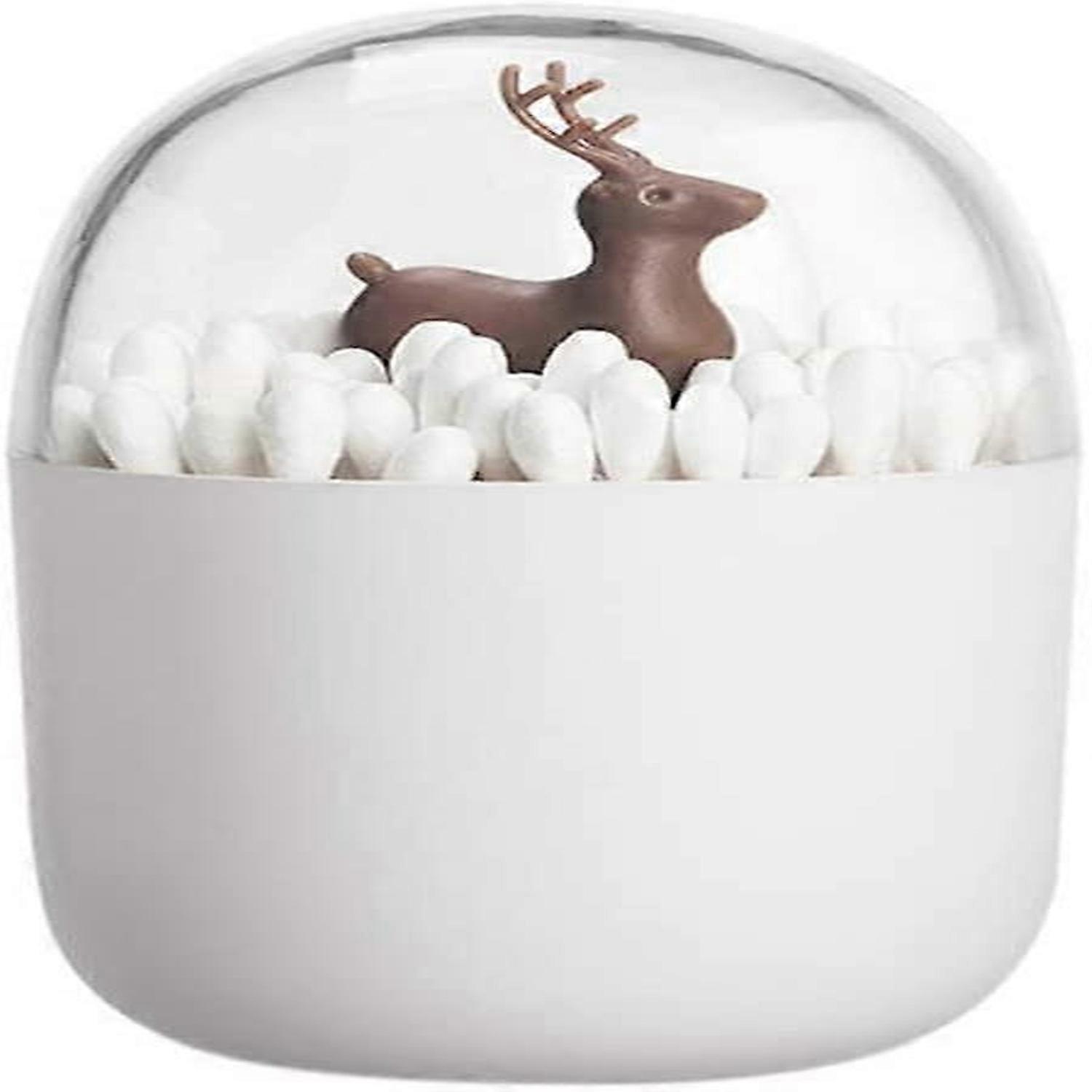 1 Pack Empty Toothpick Box, Reusable, Keeps Swabs and Toothpicks Clear (Elk)