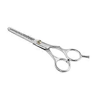 15cm Silver Barber Shears, Stainless Steel Ergonomic Hair Cutting Scissors