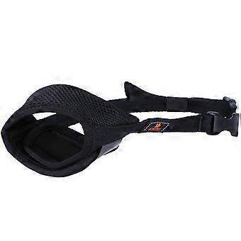 Adjustable Soft Dog Muzzle Nylon, Anti Bark Anti Bite Muzzle, Medium and Small Dog Muzzle, Black Macaron