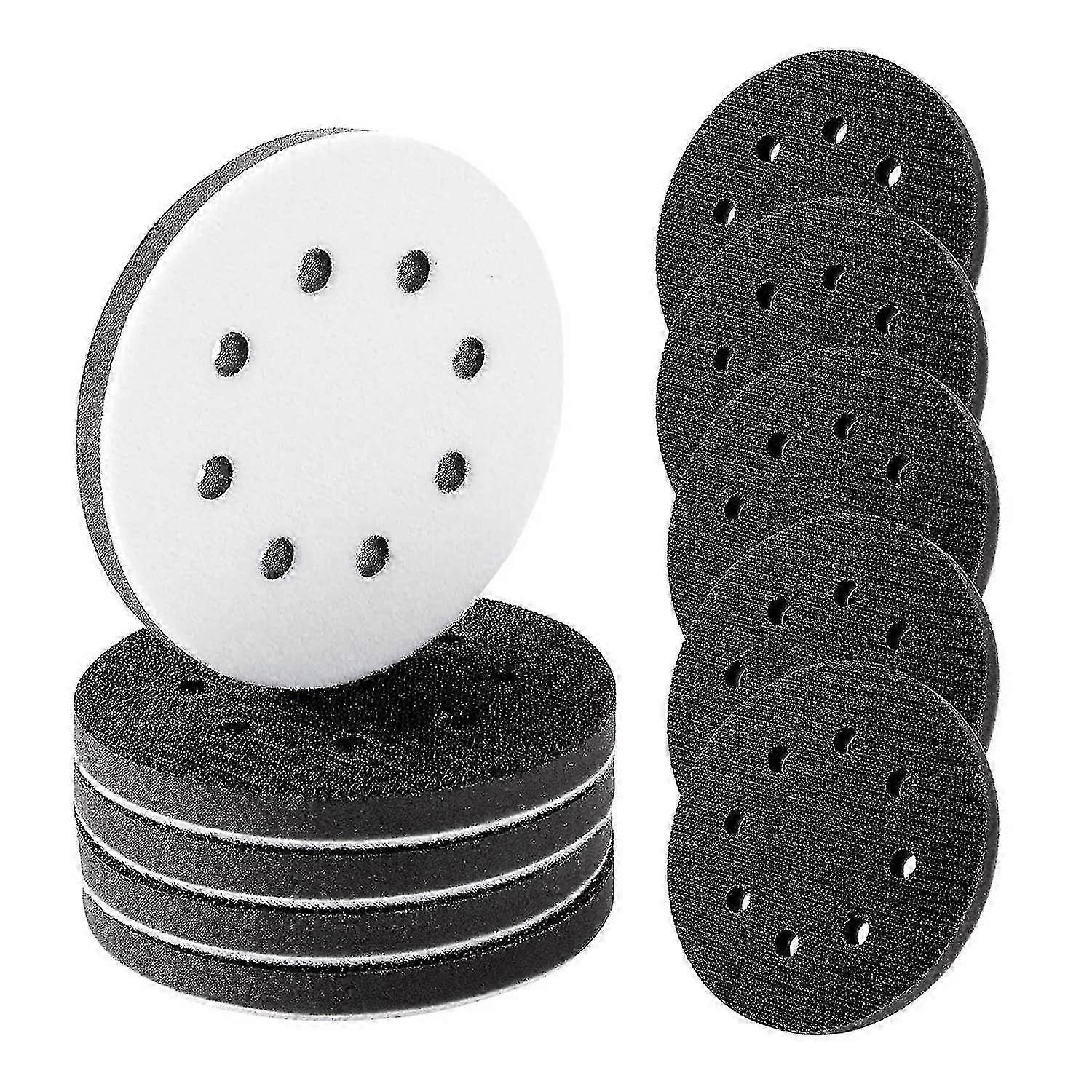 Soft Density Interface Pads 5 Inch 8 Holes Hook And Loop Sponge Cushion Buffer Backing Pad Foam San