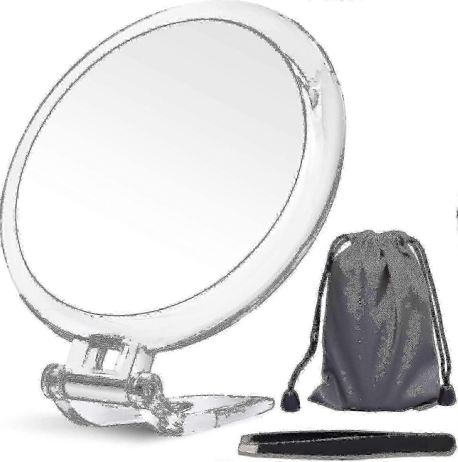 Dual-Sided 20x Magnifying Mirror Folding Portable Makeup Mirror