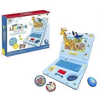 Educational Laptops Toy for Kids Led Music Laptops Computer with Mouse Early Learning Machine for Boys Girlsw