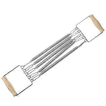 Wooden Handle Chest Expander for Arm and Chest Strength Training with Spring System