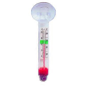 Thermomètre d'aquarium flottant pour liquides dans verre, multicolore.
