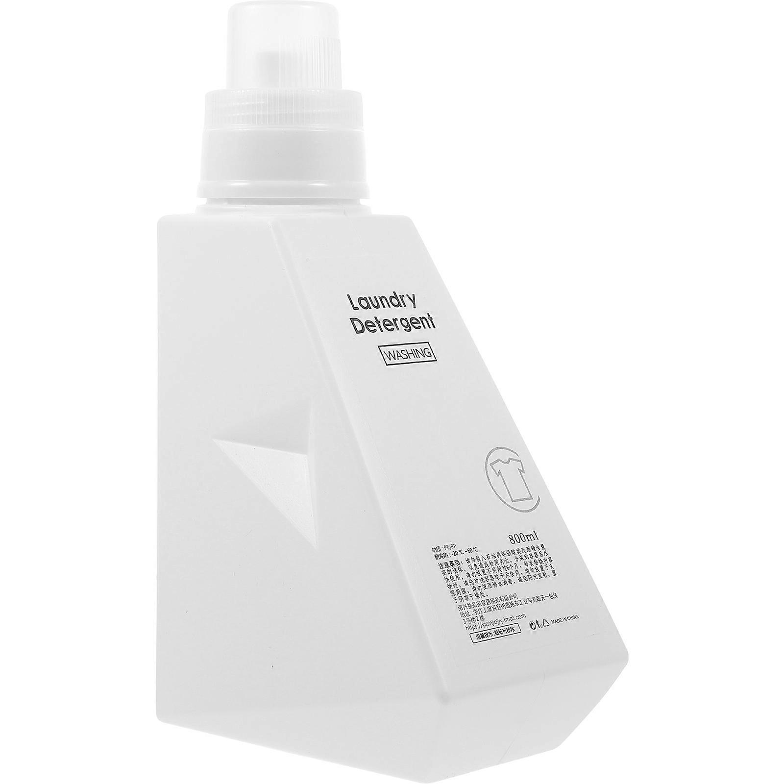 Laundry Detergent Bottle for Storage 4Pcs Refillable Soap Containers White Plastic