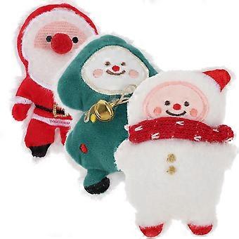 Plush Catnip Toy Christmas Chew Toy Kitten Interactive Plaything 3Pcs