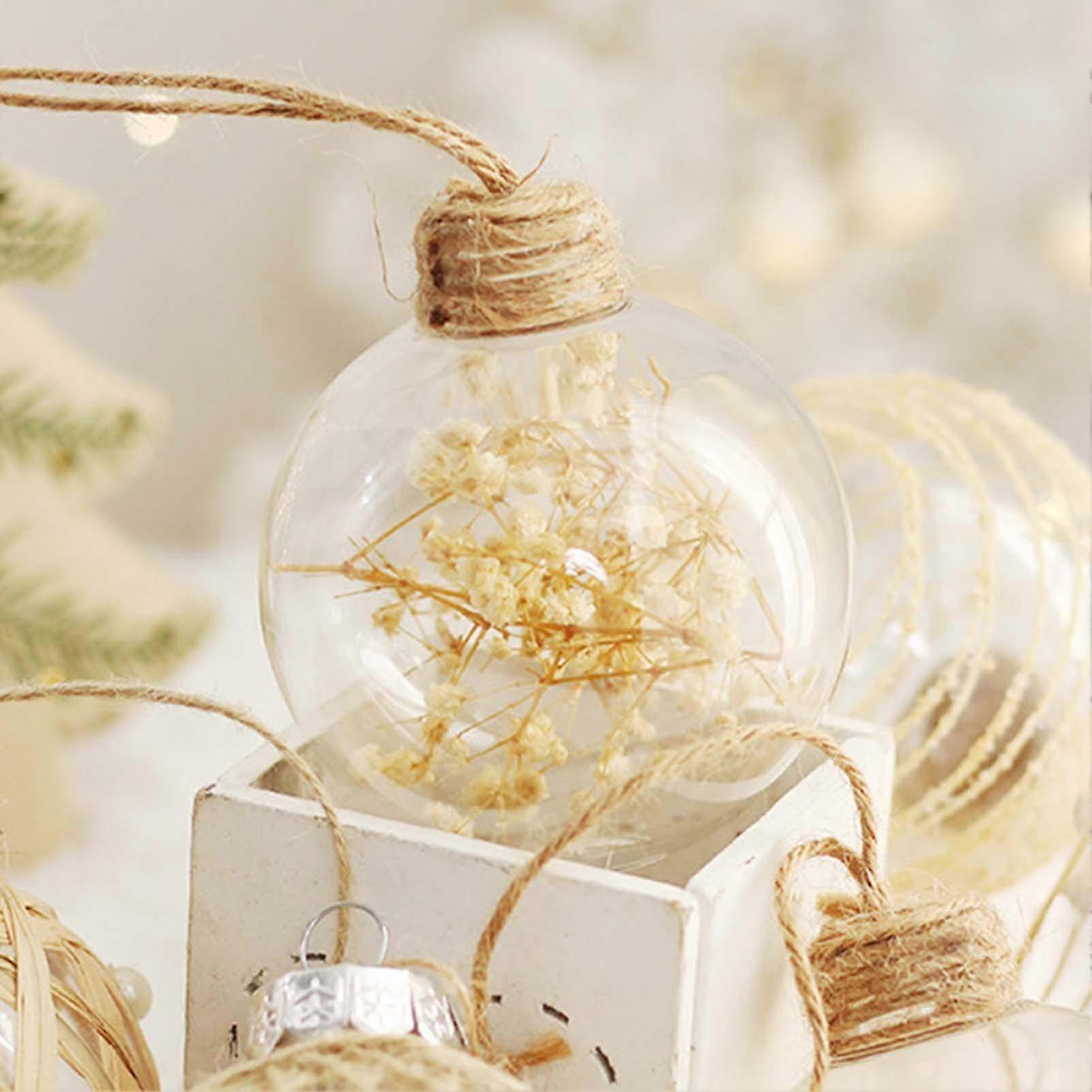 6pcs Premium Clear Xmas Balls
