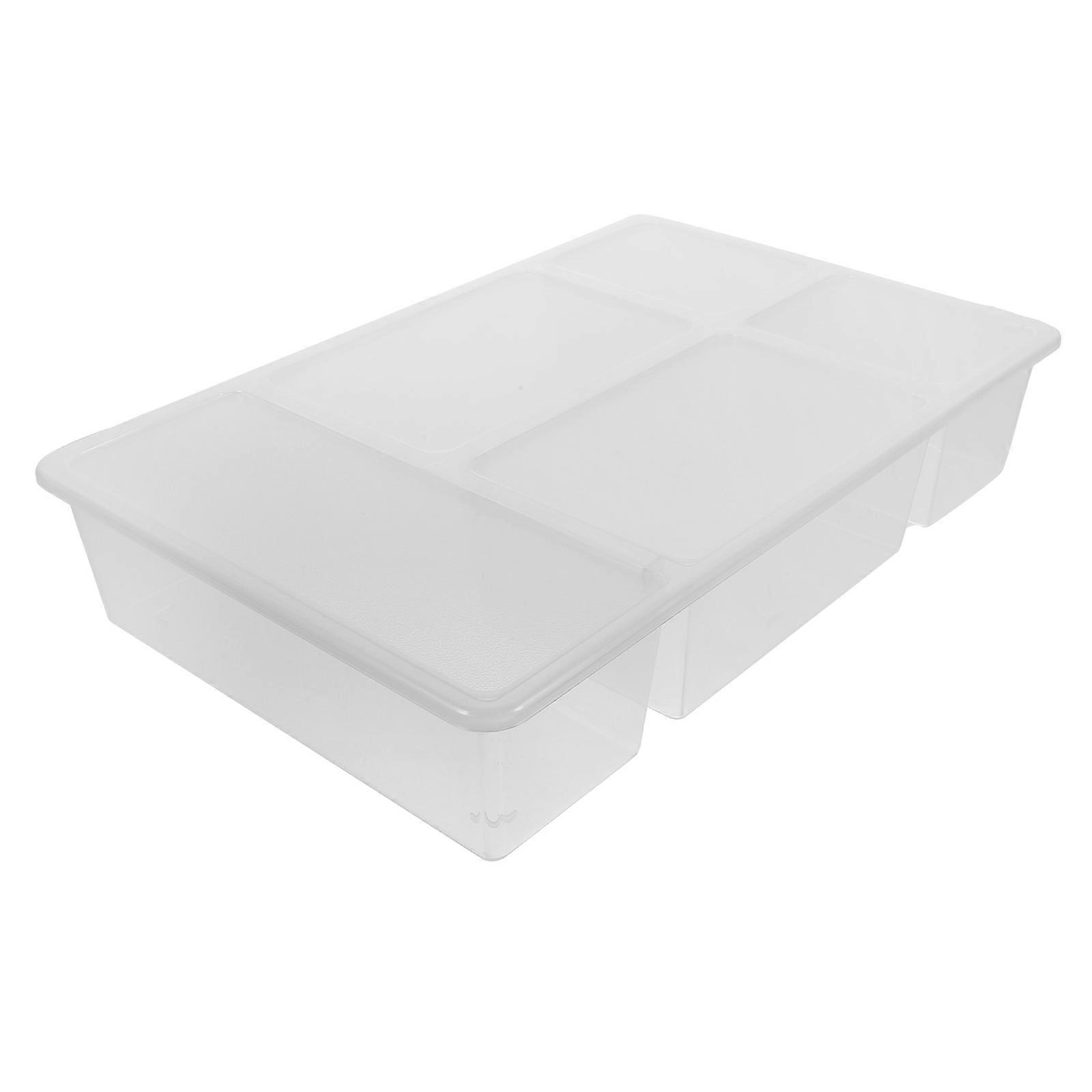 Fridge Food Storage Container for Vegetable Separation 2Pcs White Set