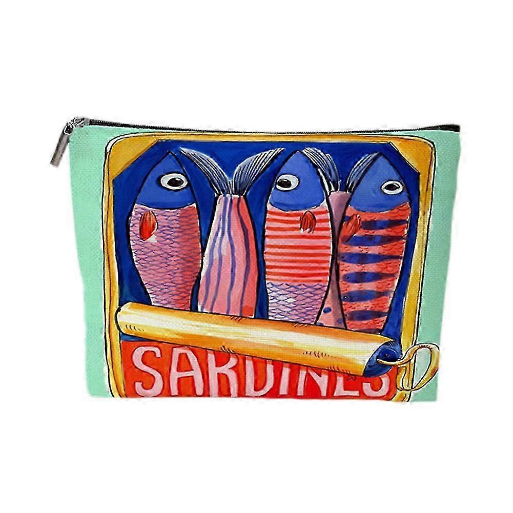 Stylish Small Zip Pouch Dacron Makeup