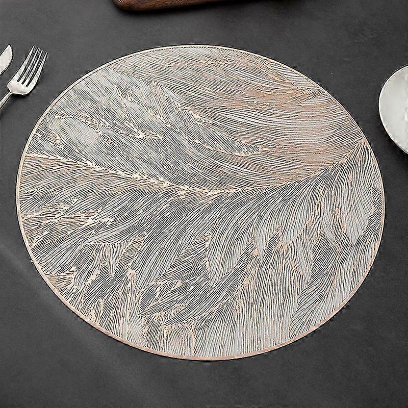 Floral Gold-Plated Waterproof Table Mat