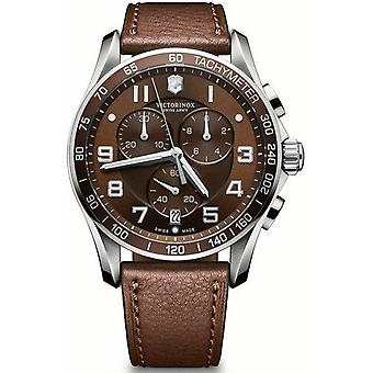 Victorinox Chrono Classic Quartz Analog Men Watch with Cowhide Bracelet V241653