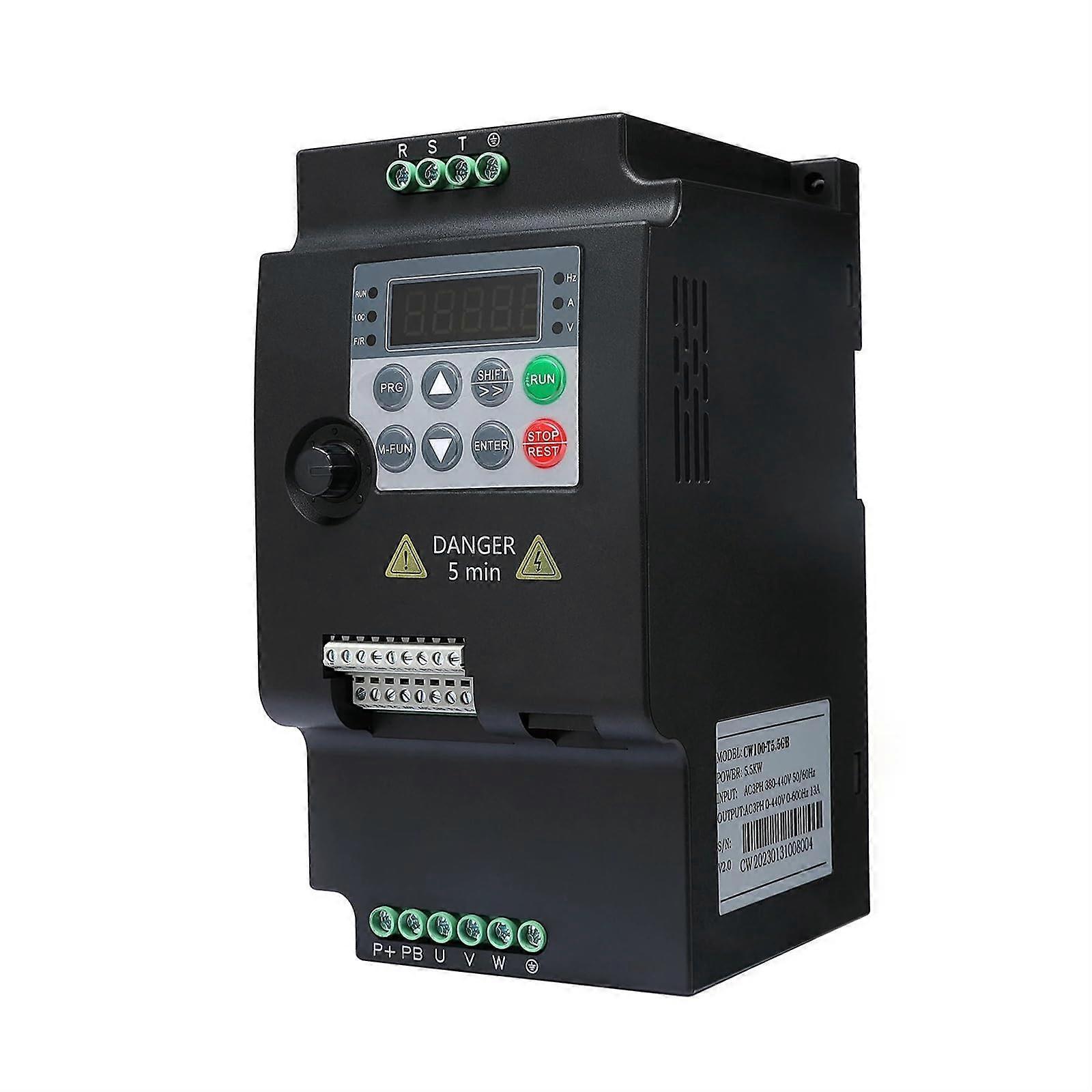 220V/380V VFD Variable Frequency Drive Motor Speed Controller, Single to Three Phase Inverter with Precise Torque Control