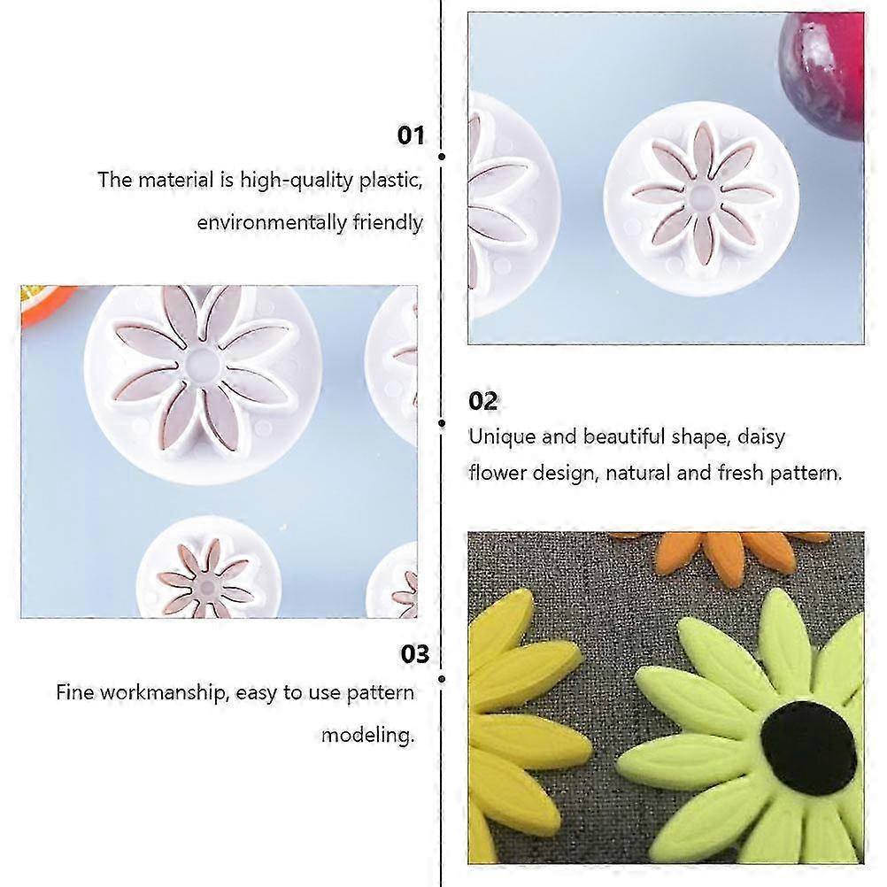 White Cake Mold for Baking Plastic Creative Biscuit Mold 16Pcs