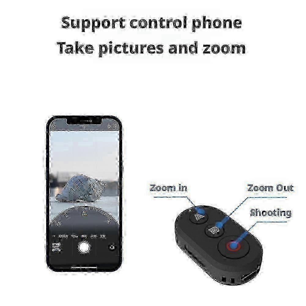 Remote control: Compatible with third-party alternatives compatible DJI Osmo Action 4/5 Pro action cameras