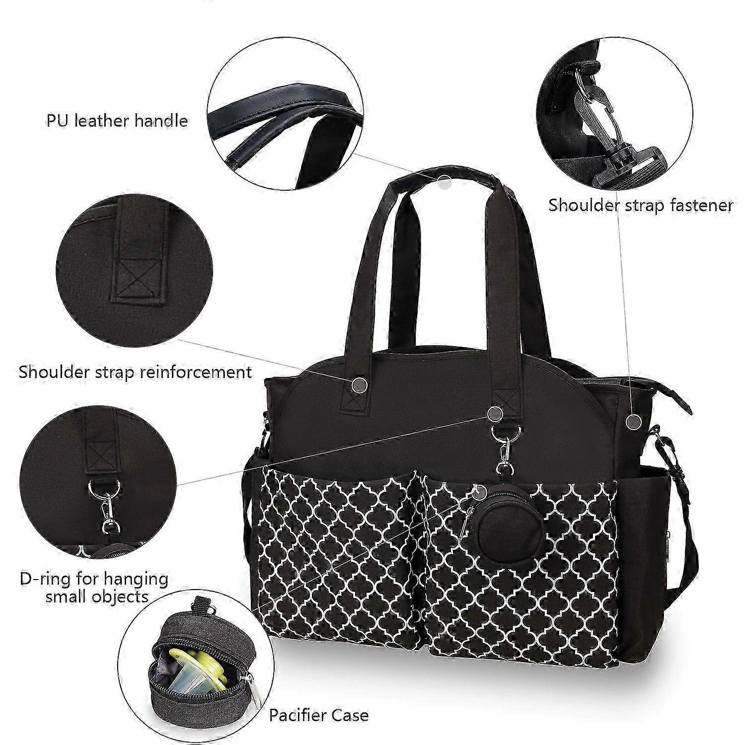 Large-Capacity Convertible Diaper Tote