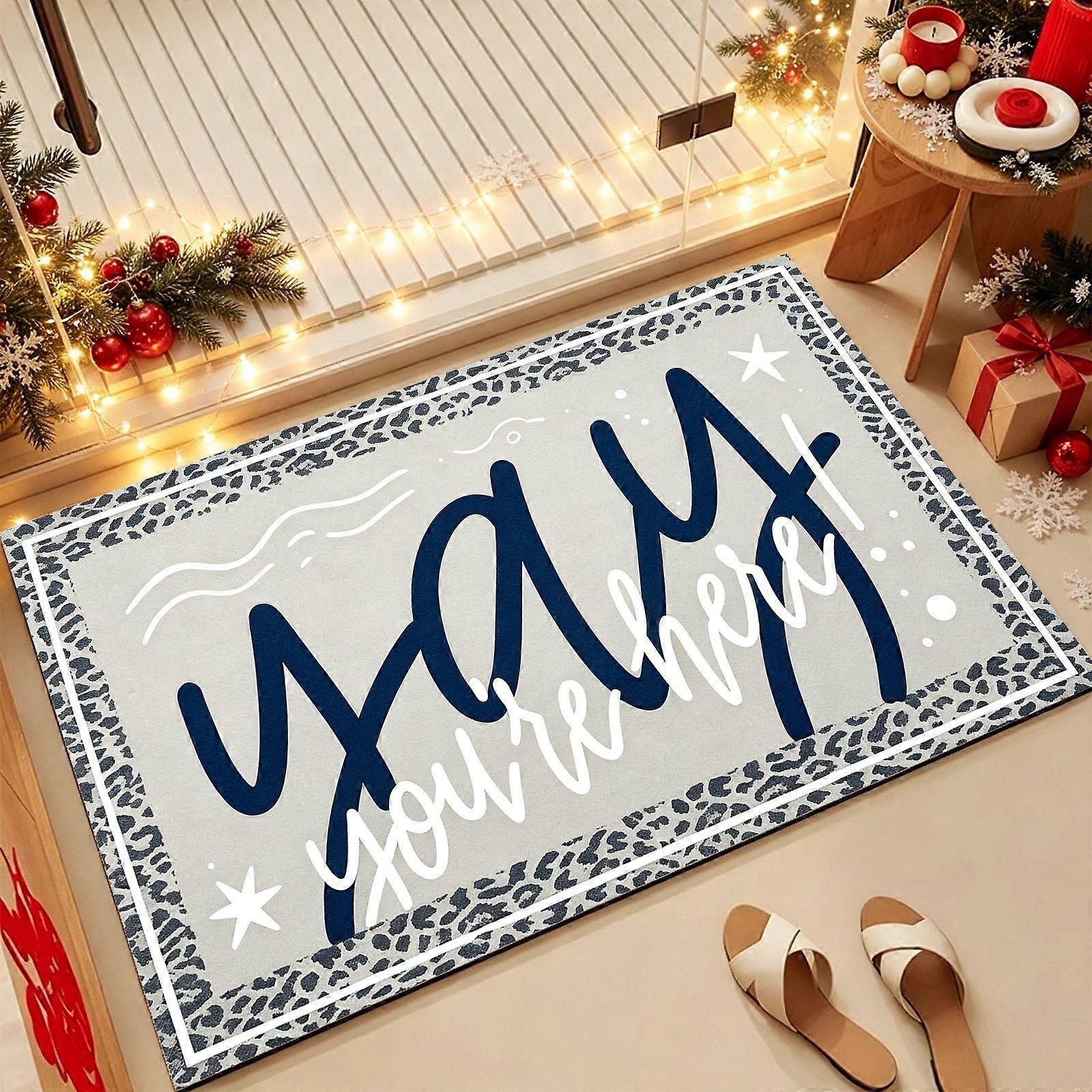 Floor Mat Featuring artistic letters Artwork