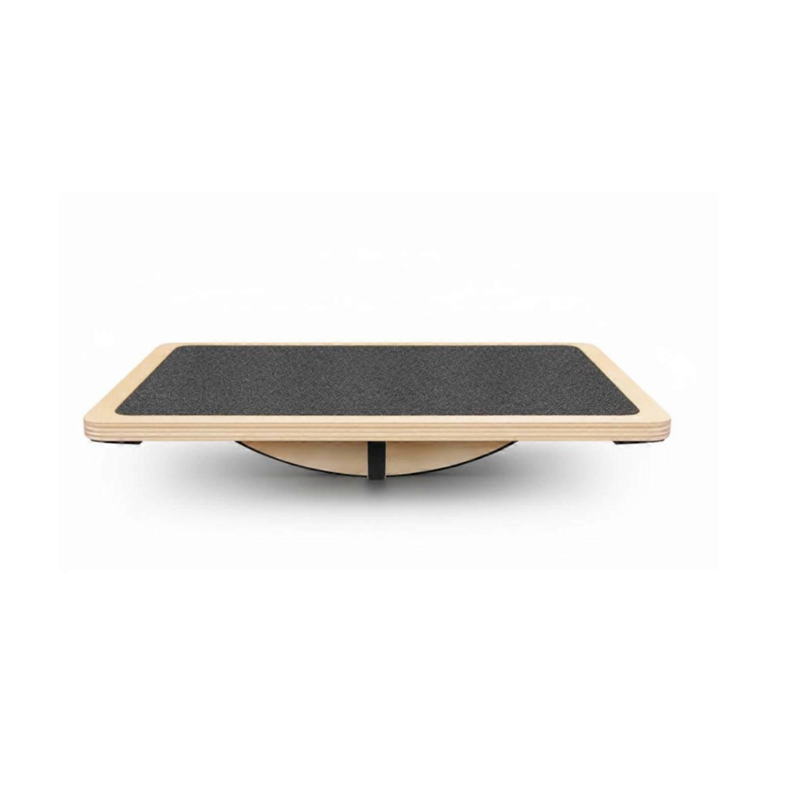 Wooden Balance Board Cross-Shaped Base Rectangular Balance Board Mid-Section