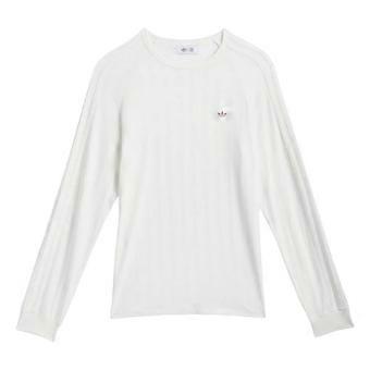 Adidas herremodell, original t-skjorte med lange ermer og ribbestrikket kant.