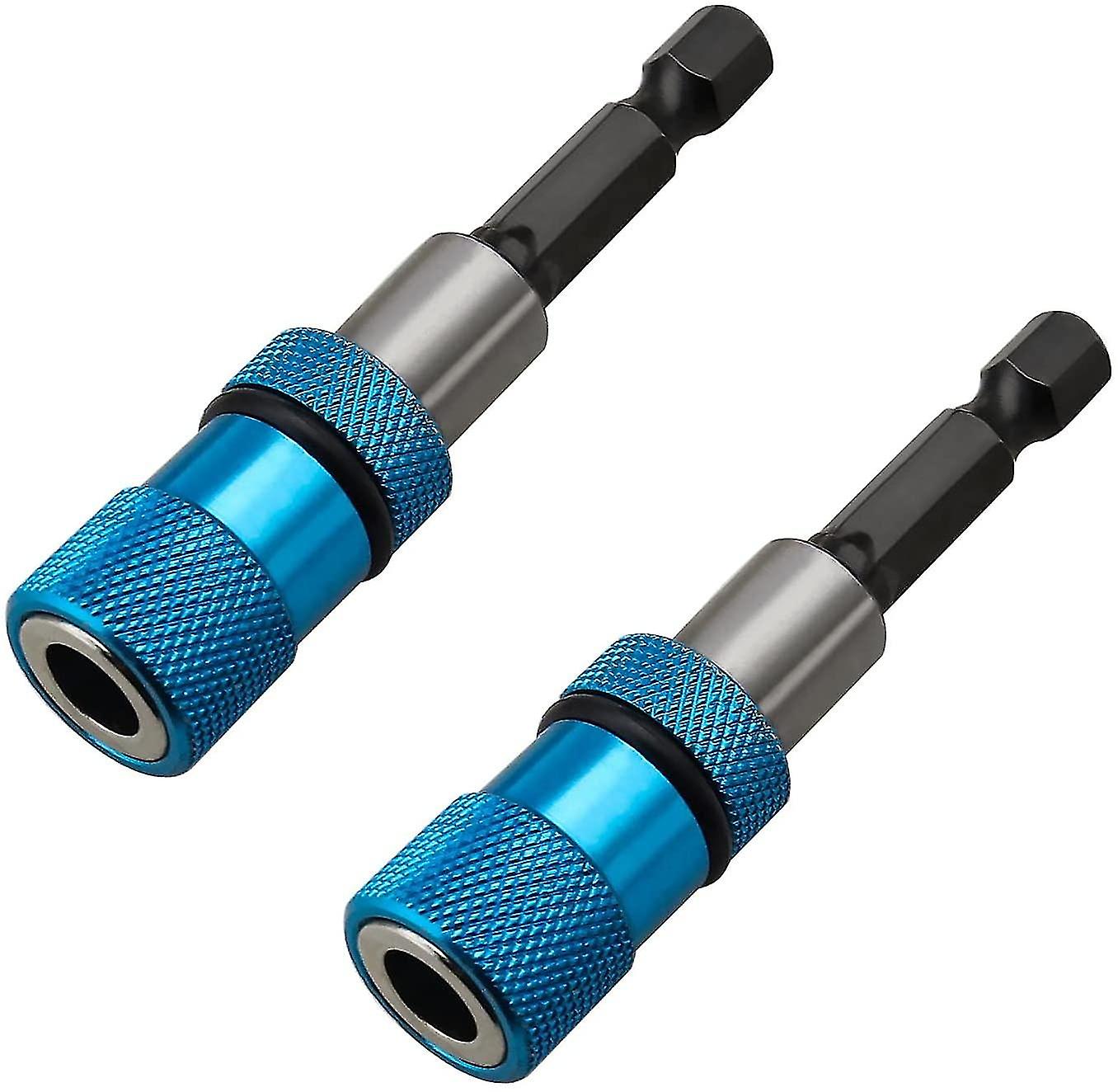 Pxcl 2 Magnetic Drywall Screw Bit Holder 1/4 Inch Hex Shank Quick Release Adapter Connection For Extension Conversion Screwdriver
