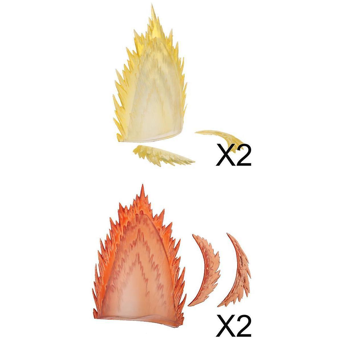 Explode Effect Figure Display Stand for DragonBall Saint Seiya Yellow Red