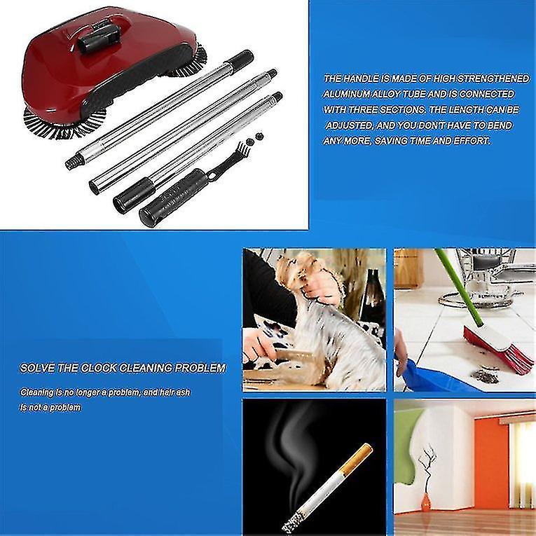 Practical Hand Push Type Sweeping Machine Household Plastic Broom Dustpan Set