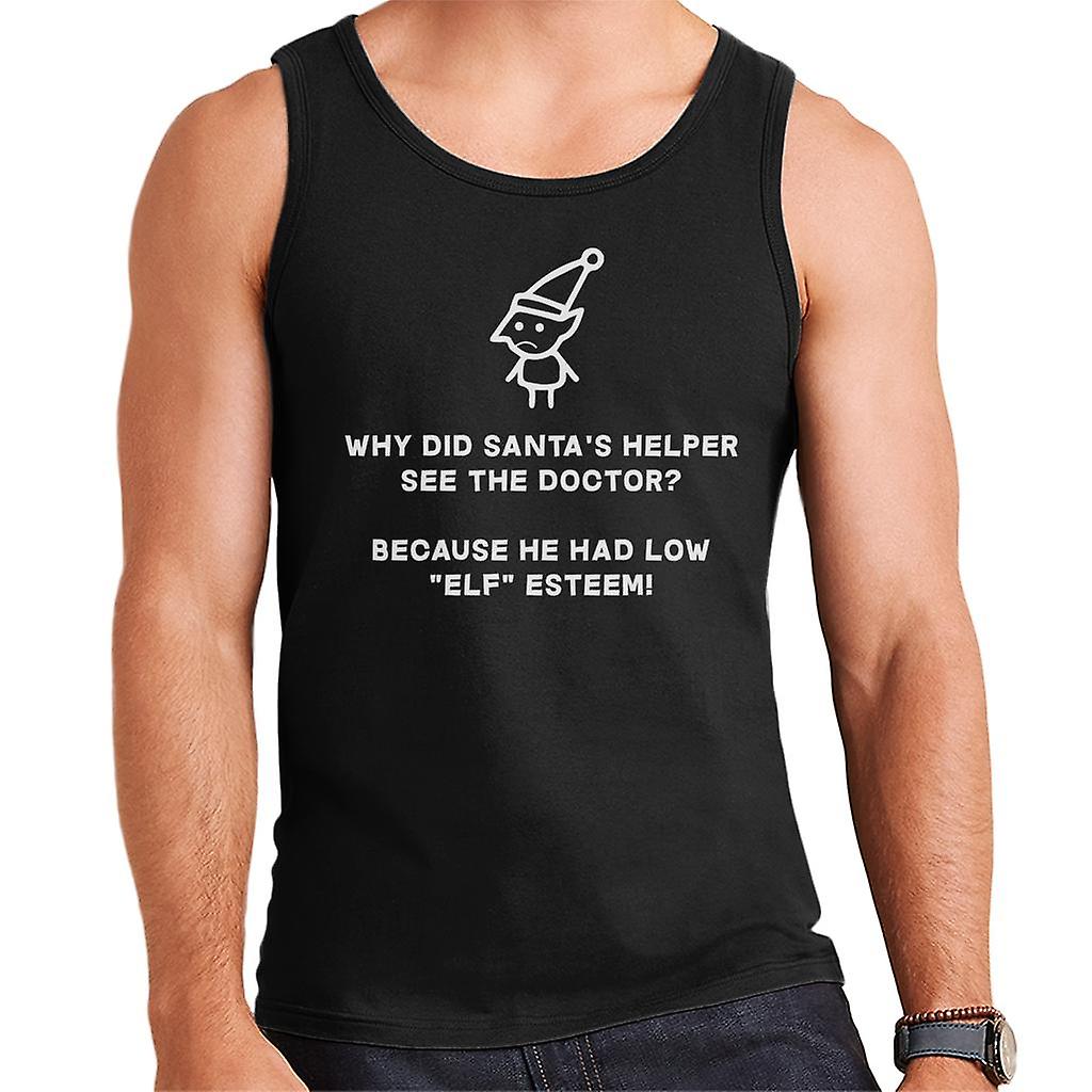 Christmas Cracker Joke Elf Esteem Men's Vest