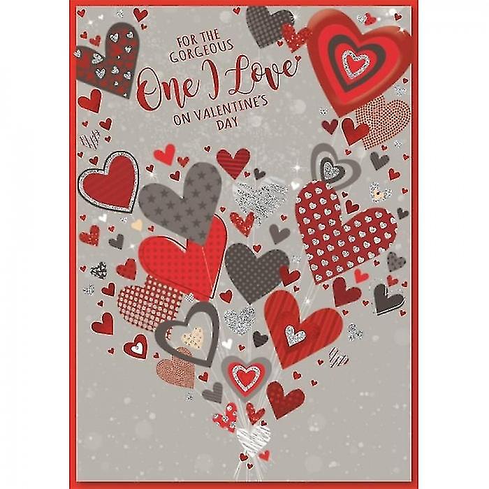 Simon Elvin For The Gorgeous One I Love Valentine Greetings Card (Pack of 6)
