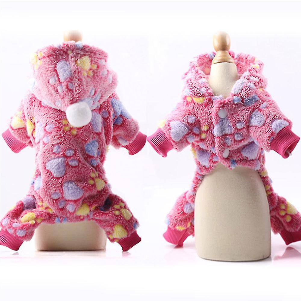 Pet Dog Cat Warm Jumpsuit Pajamas Clothes Sweater Coat Puppy Costume
