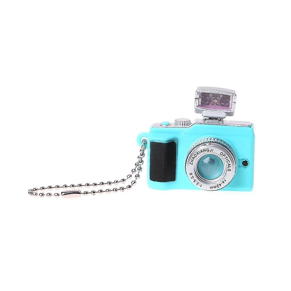 Blue Camera Led Flashlight Key Chain Sound