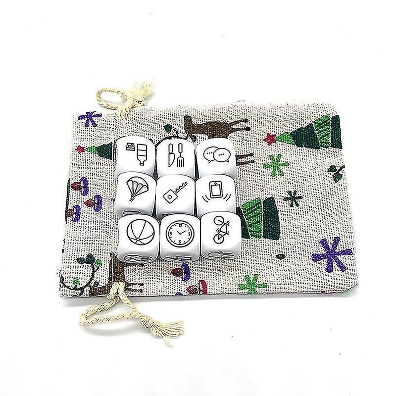 Acrylic dice Dice Telling Story Bag Game Imagine Magic