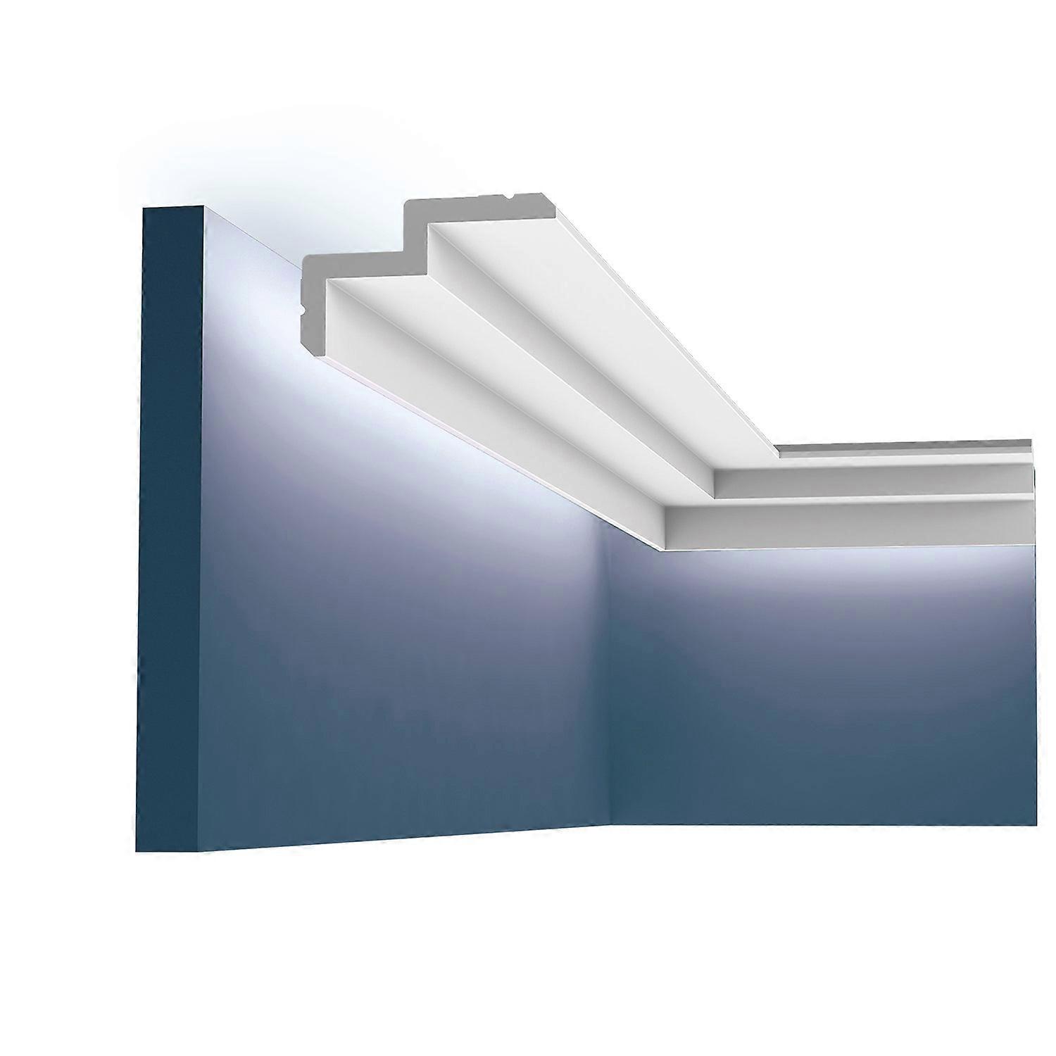 Orac Decor 1 x Cornice moulding C390 MODERN white Purotouch® pre-primed lightweight, sturdy, dimensionally stable usable to hid