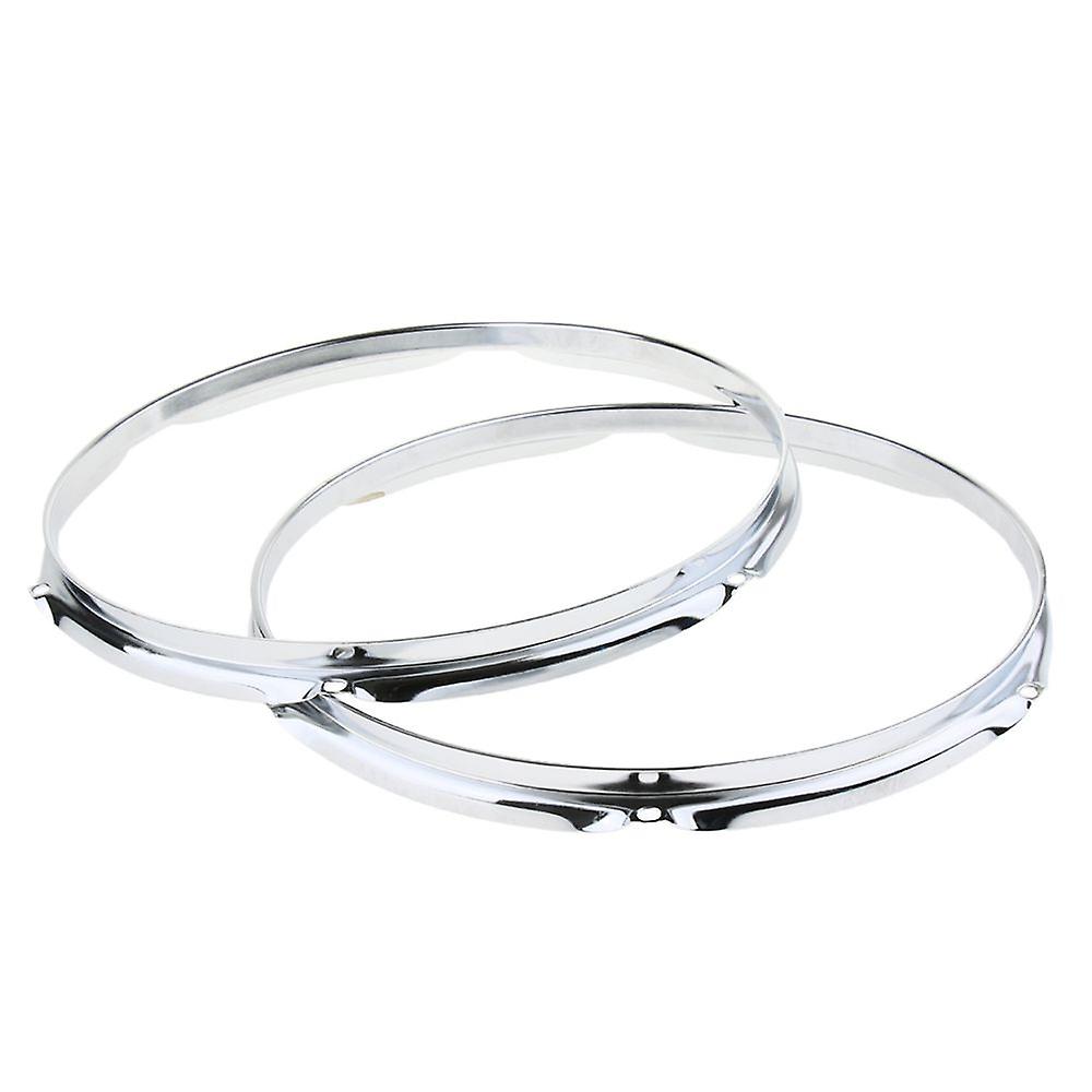 Pair 13 Inch 13 Hole Iron Drum Ring Hoop Rings