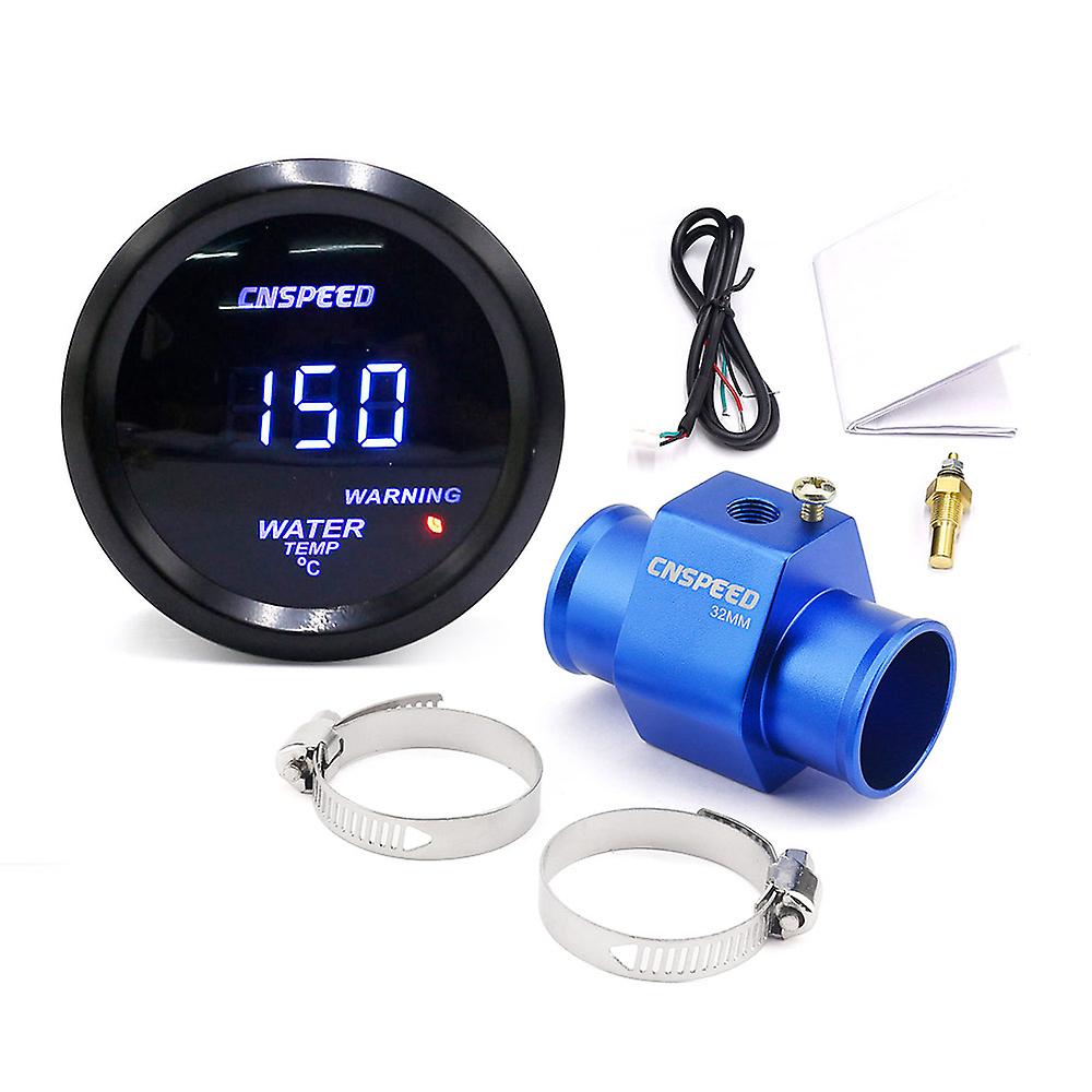 2 '' 52mm Digital Led Water Temperature Gauge Meter For Car 40-150 Celsius With 1/8npt Water Temp Gauge Meter Sensor