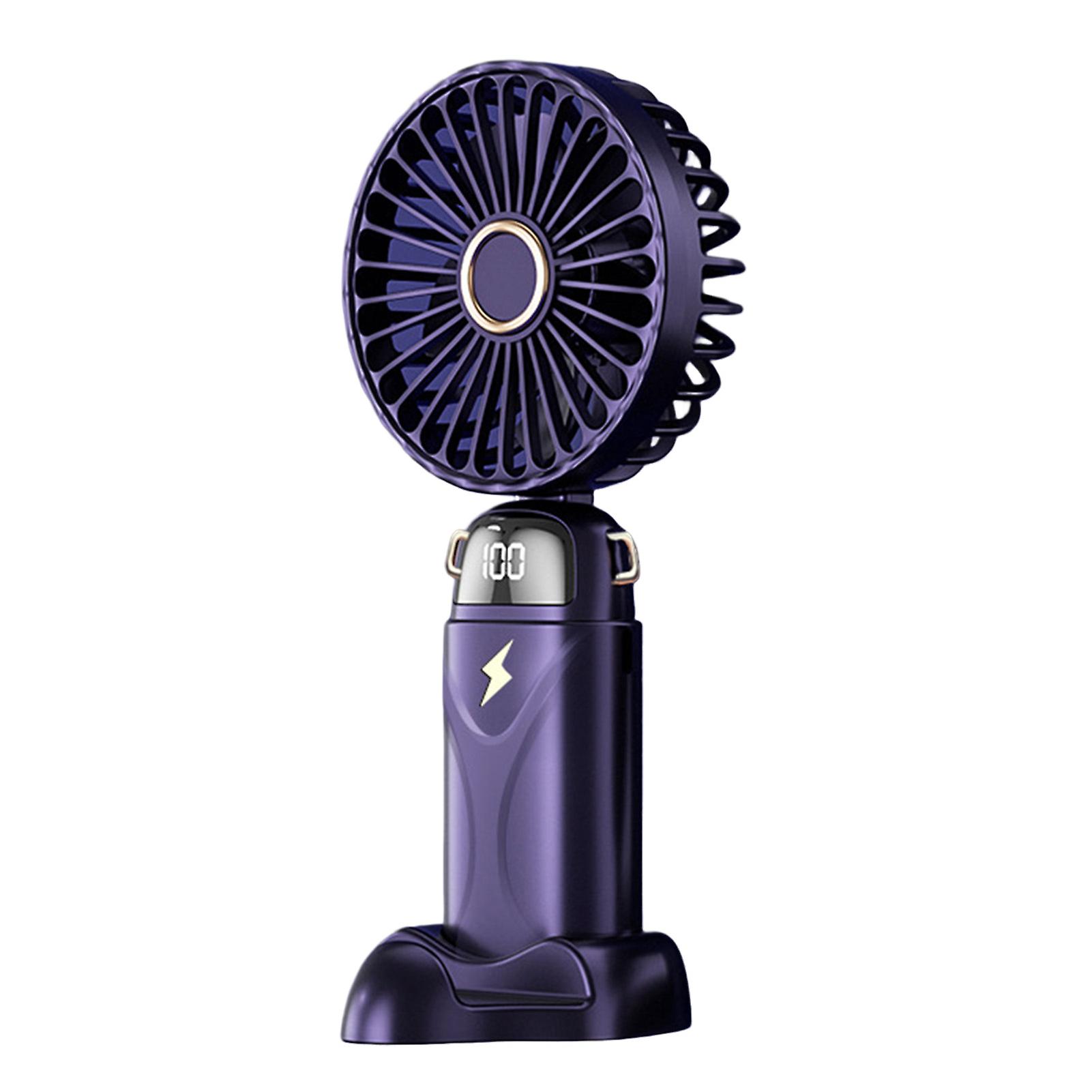 Portable Small Fan Handheld Fan Adjustable Speeds Pocket Small Desktop Fan For Office School Class Meeting