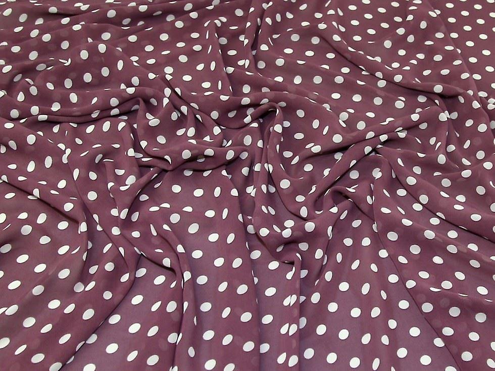 Minerva Polyester Georgette Fabric Dusty Rose - per metre