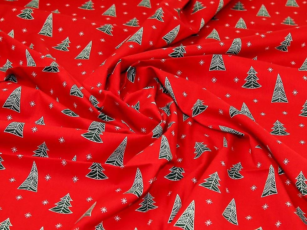 Minerva 100% Cotton Fabric Red - per metre