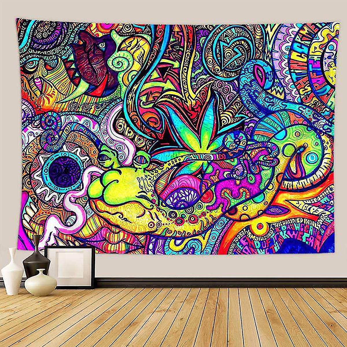 Abstract Psychedelic Tapestry Home Wall Hanging Trippy Decor