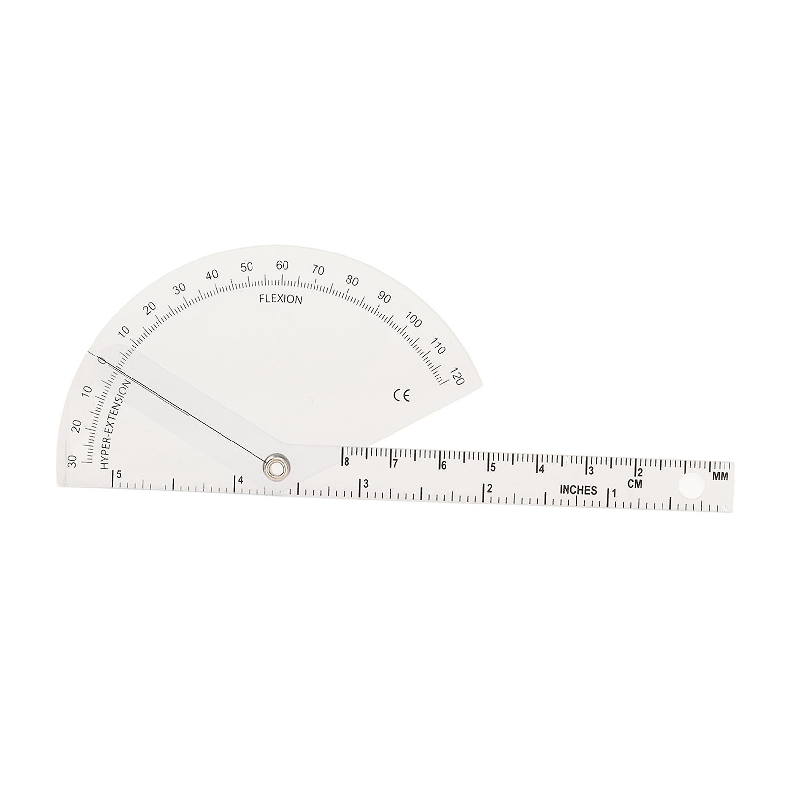 Transparent and precise orthopedic protractor, 120 degree orthopedic angle ruler