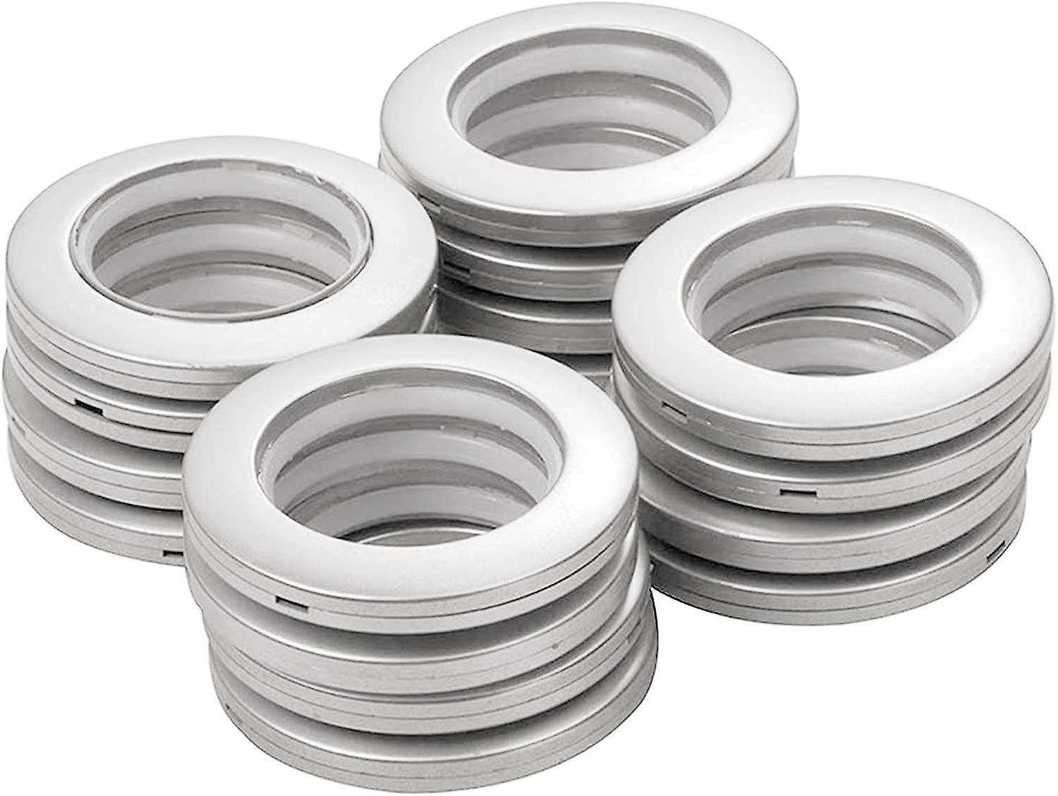 Grommets, 25pcs 2.6cm Inner Diameter Abs Plastic Low Noise Roman Rings DIY Curtain Grommet Rings