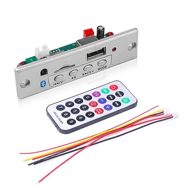 Bluetooth5.0 MP3 Decoding Board Module Wireless Car USB MP3 Player TF Card Slot / USB / FM / Remote Decoding Board Module Bluetooth Transmitters