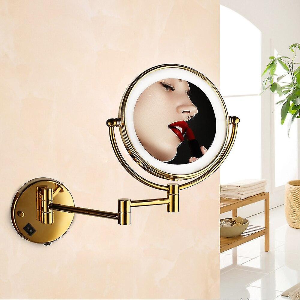 Bathroom Folding Led Make-up Mirror