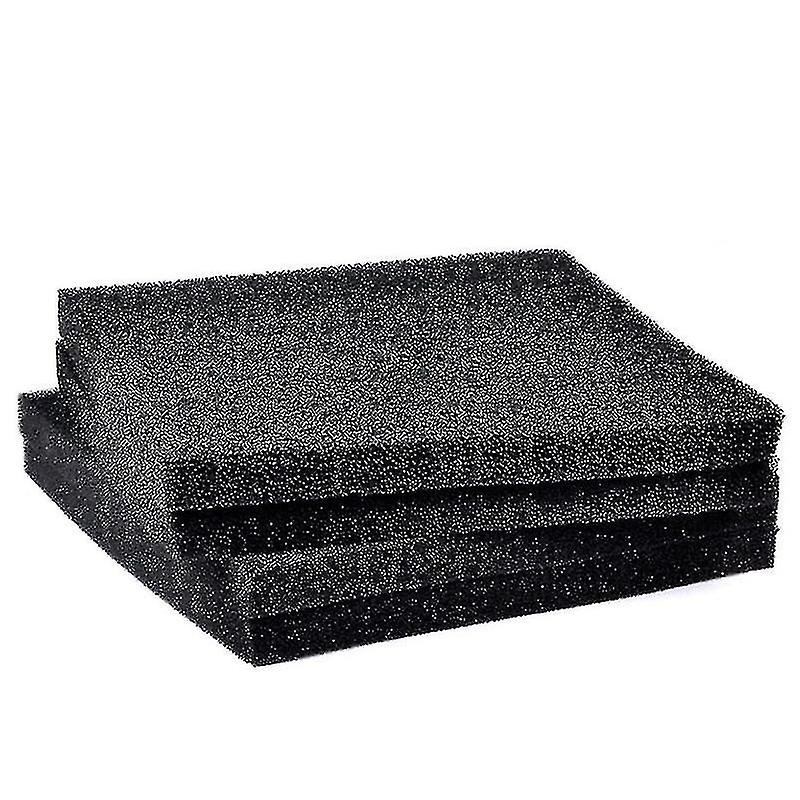 Black filter foam aquarium fish tank biochemical filter sponge pad, small holes 40x30x3cm