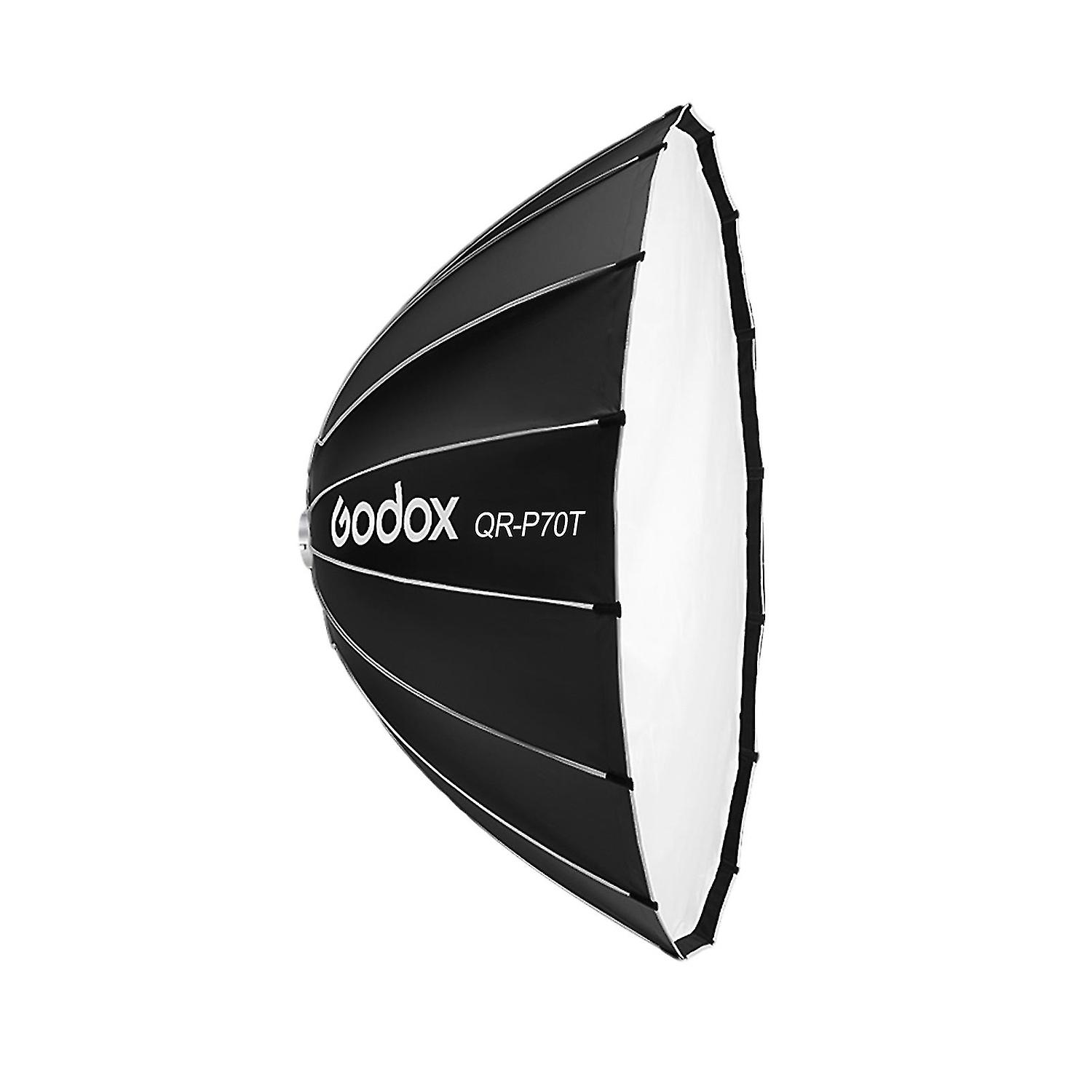 Godox QR-P70T 70cm/ 27.5in Quick Release Parabolic Softbox Professional Foldable Softbox with Standa