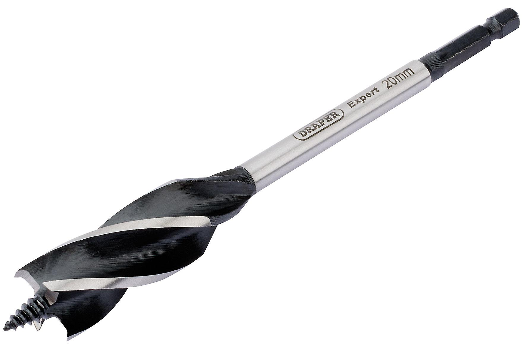 Draper 35120 Expert 4 Fluted 20 x 165mm 'Vortex' Auger Bits