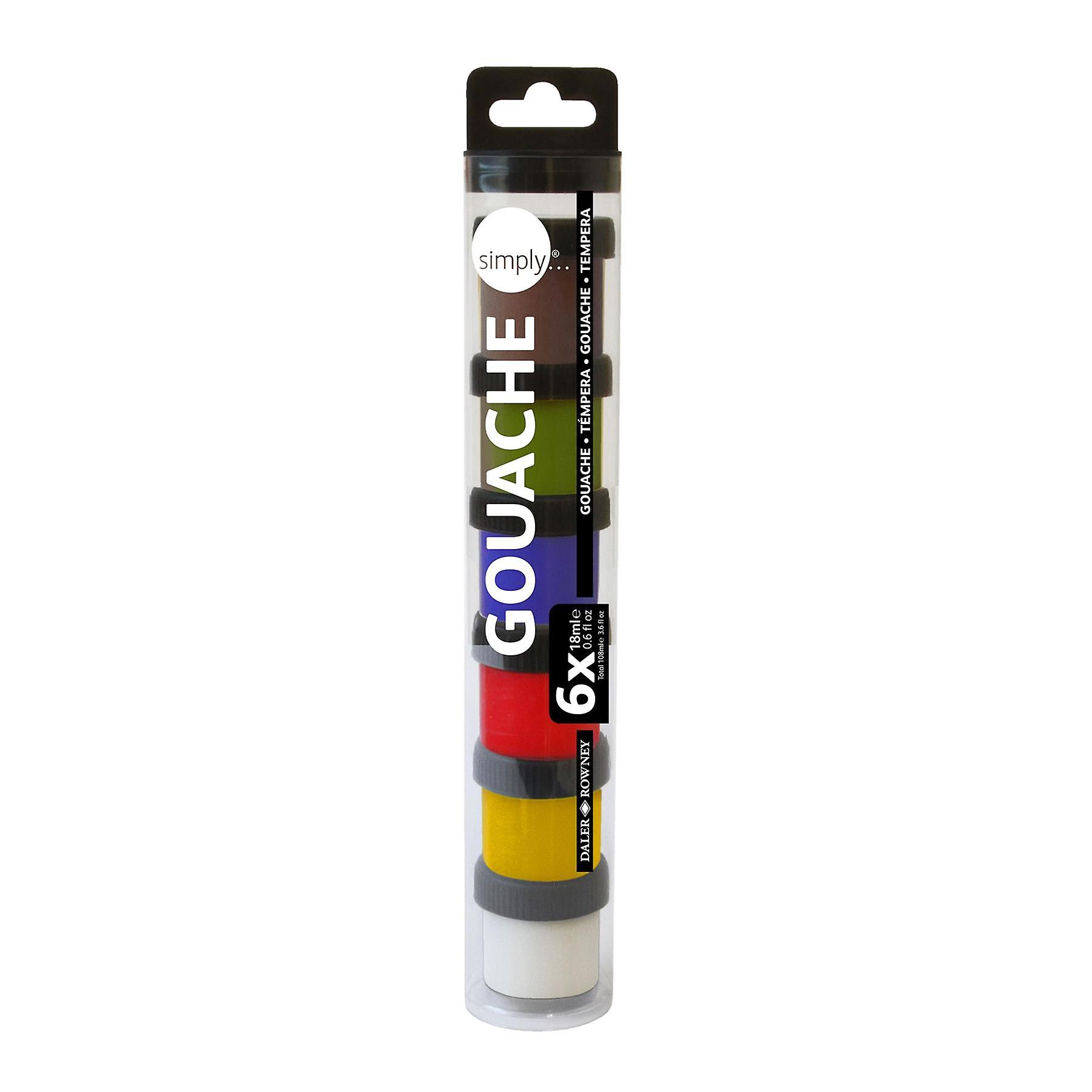 Daler Rowney Simply 水粉壶套装 6 x 18ml