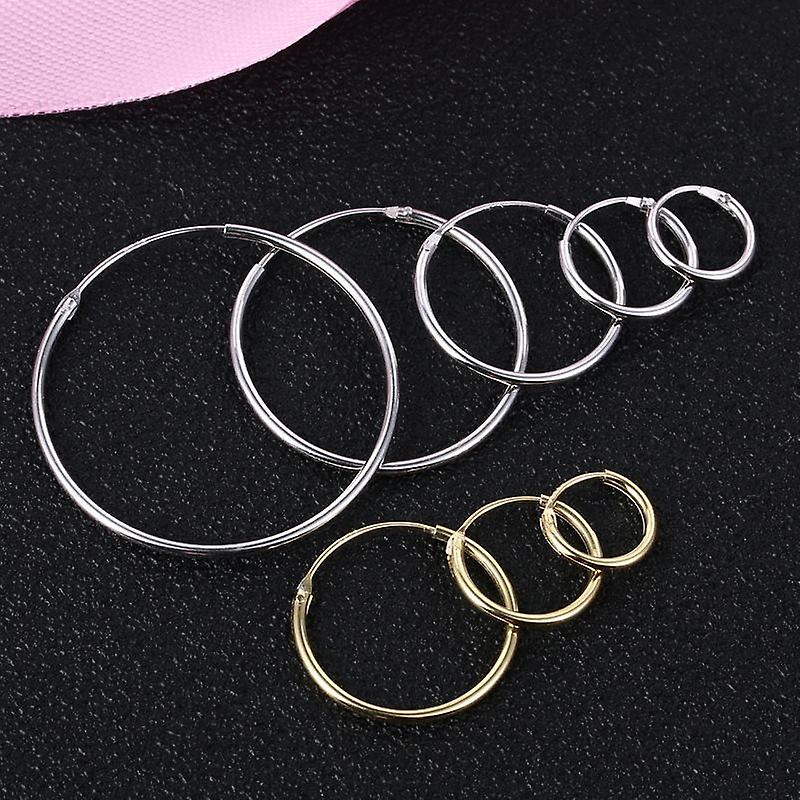 Earrings S925 Silver Circle Earrings