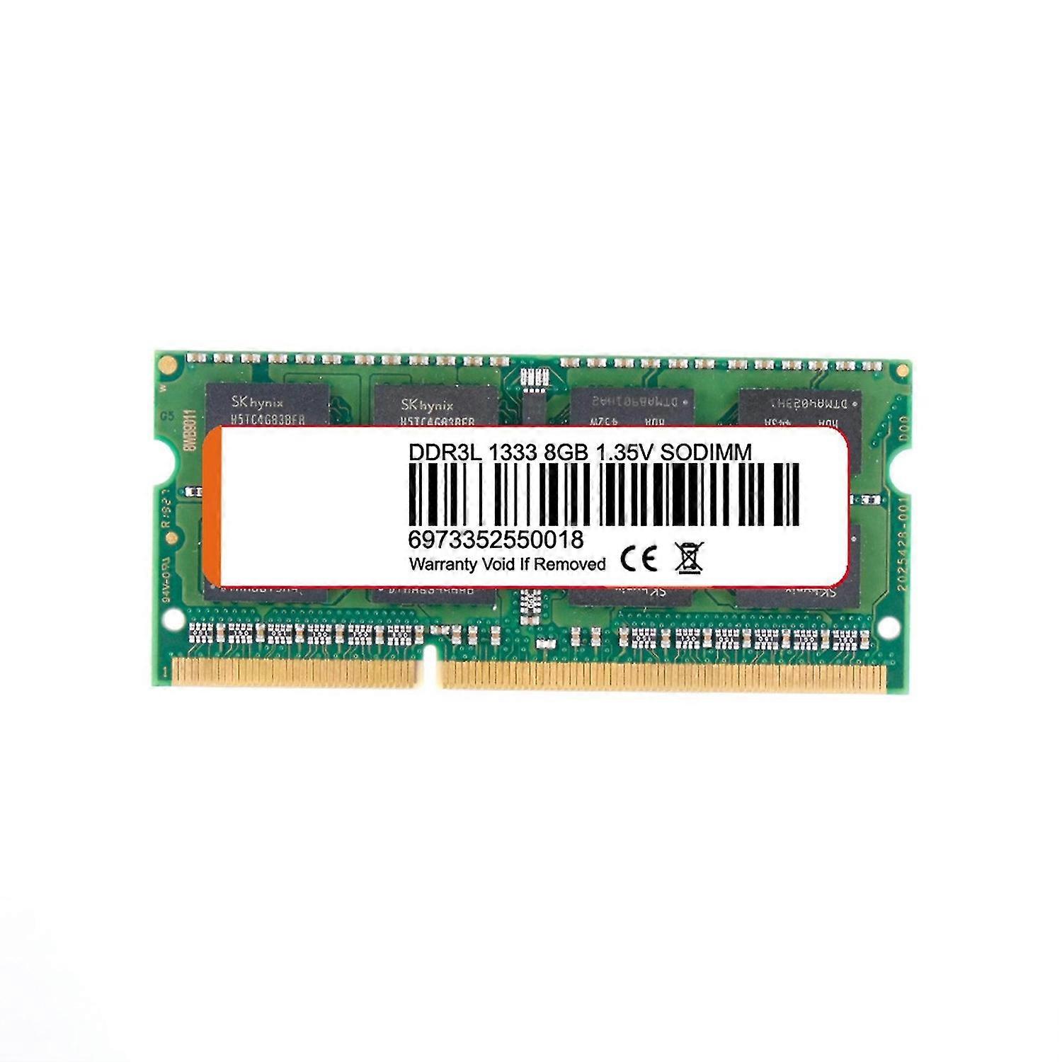 DDR3L 8GB 1.35V 1333MHz PC3L-10600 204 Pin SODIMM Laptop Memory RAM Module