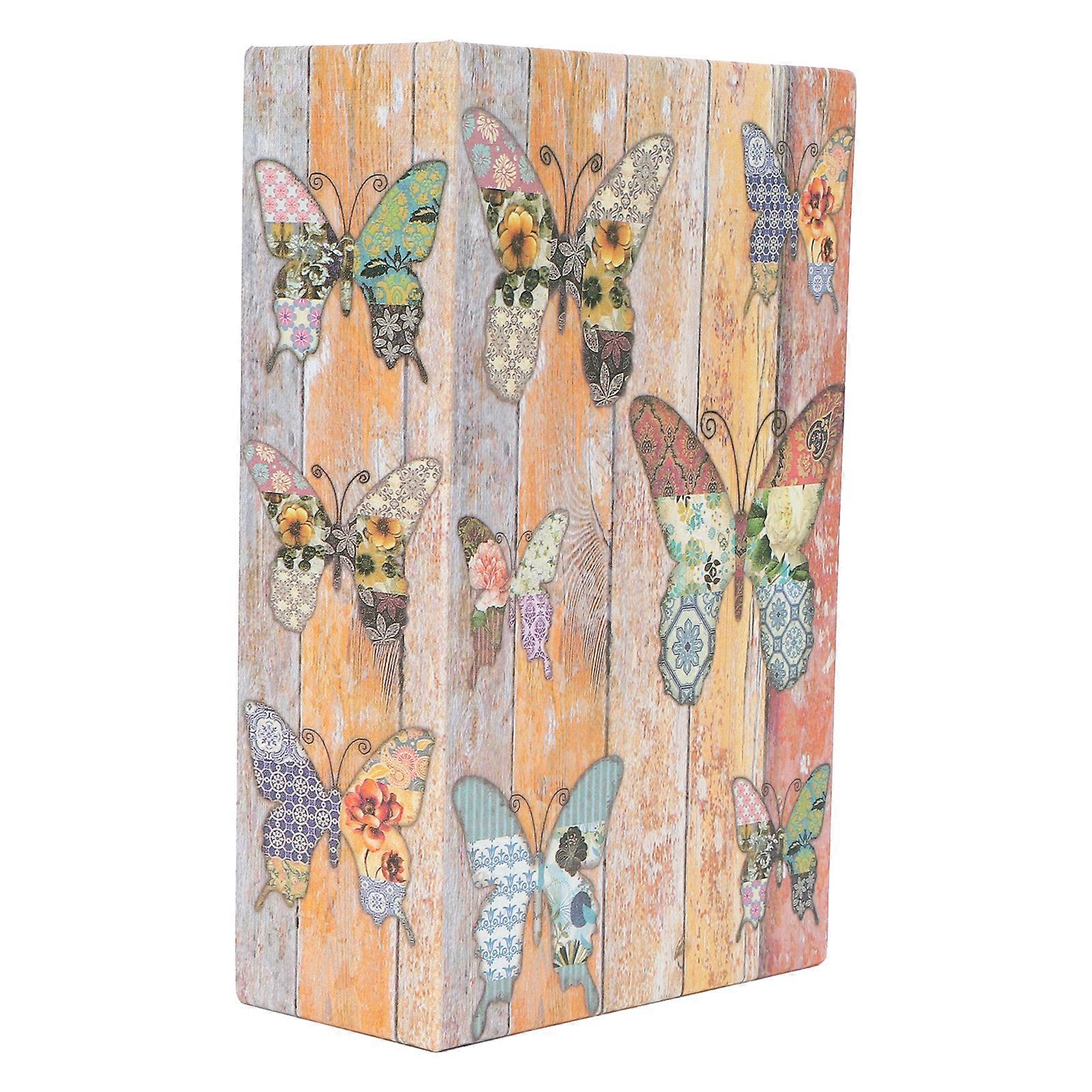 Mini Simulation Book Safe Storage Box with Security Lock for Cash Jewelry and Valuables, Home Office Hidden Money Safe