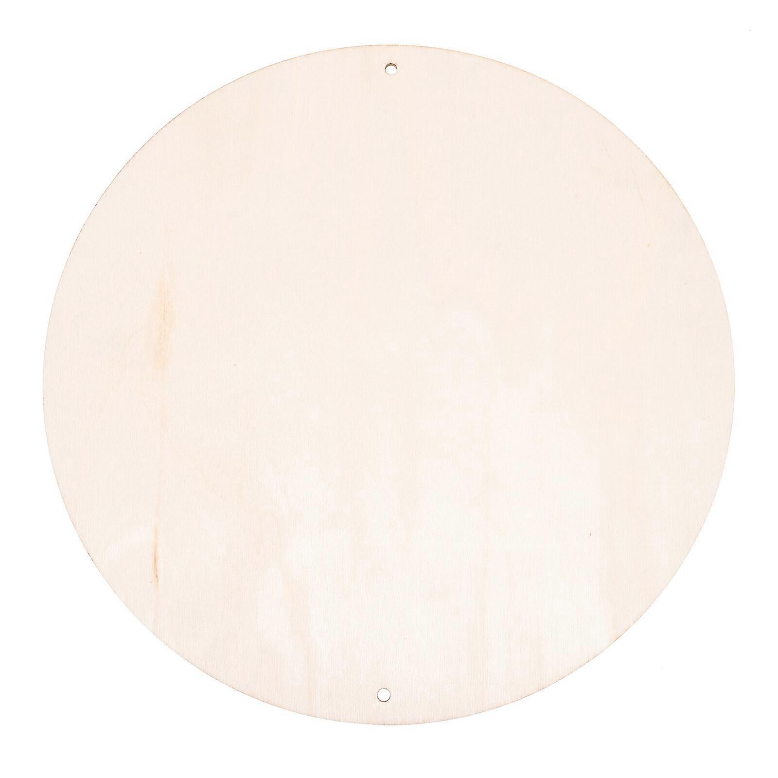 1 قطعة جولة الخشب المجلس غير مكتمل اللوح الخشبي الدائري شريحة الخشب DIY الطين مجلس خشبي